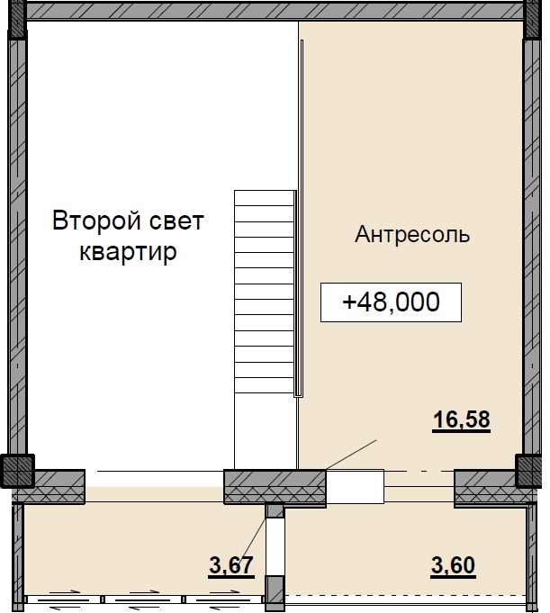 1 комн., 68.91 м²