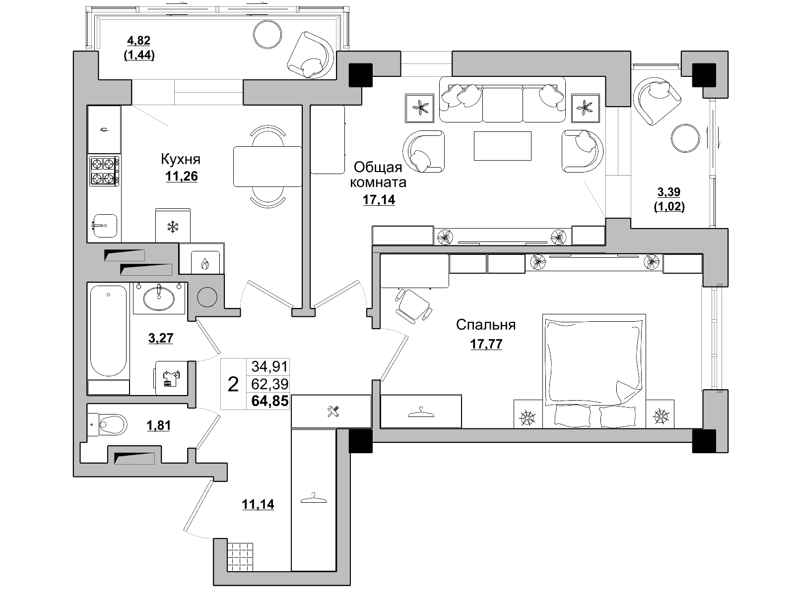 Квартира 109 2