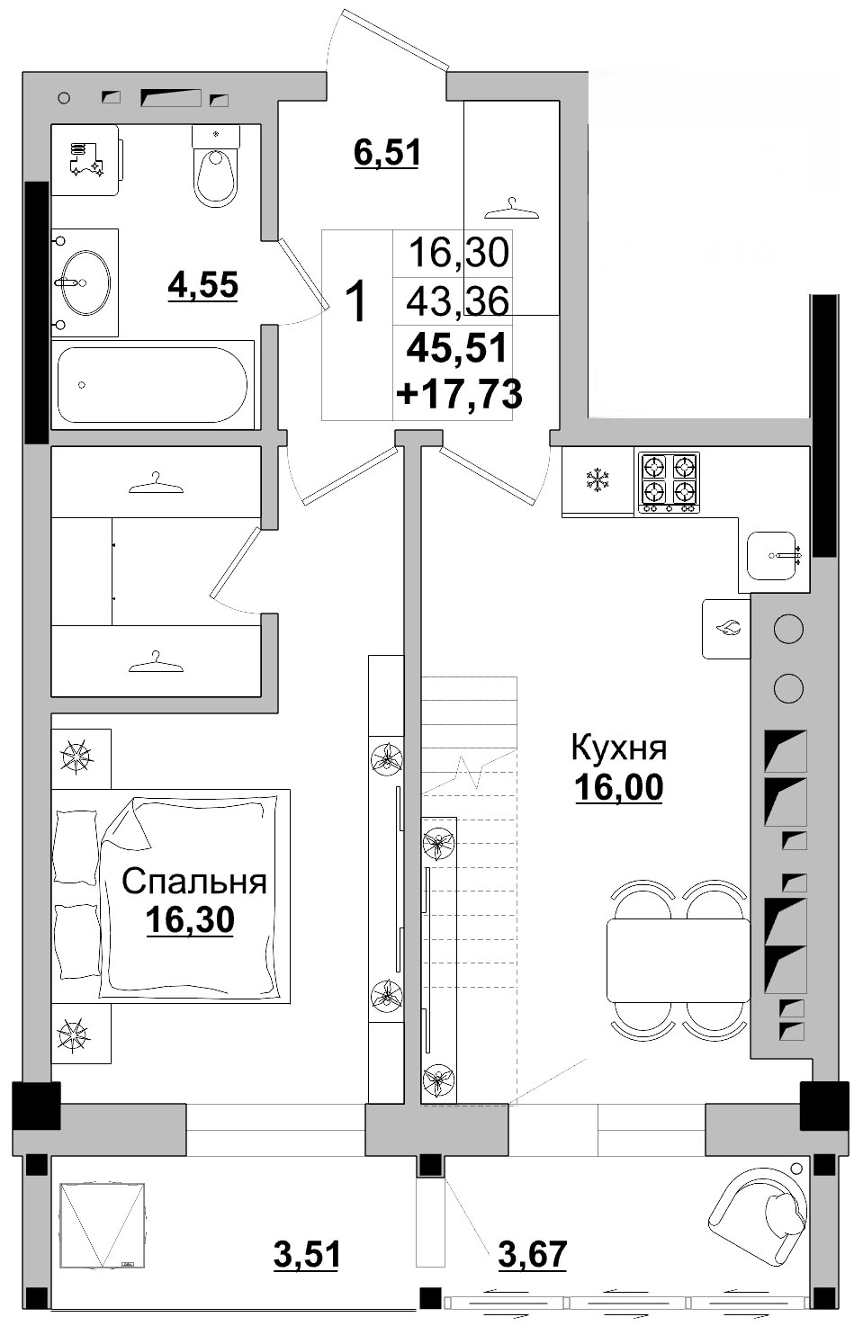 Квартира 163 3