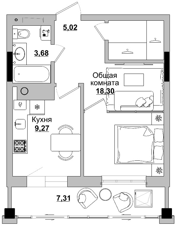 Квартира 107 2
