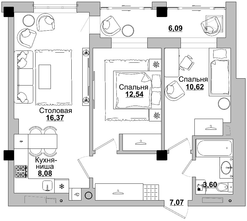 Квартира 121 2