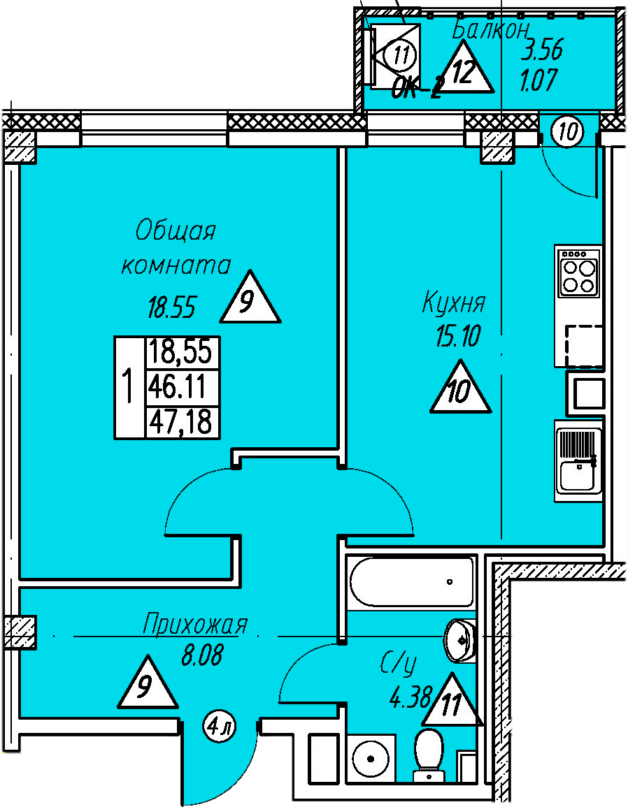 Квартира 106 2