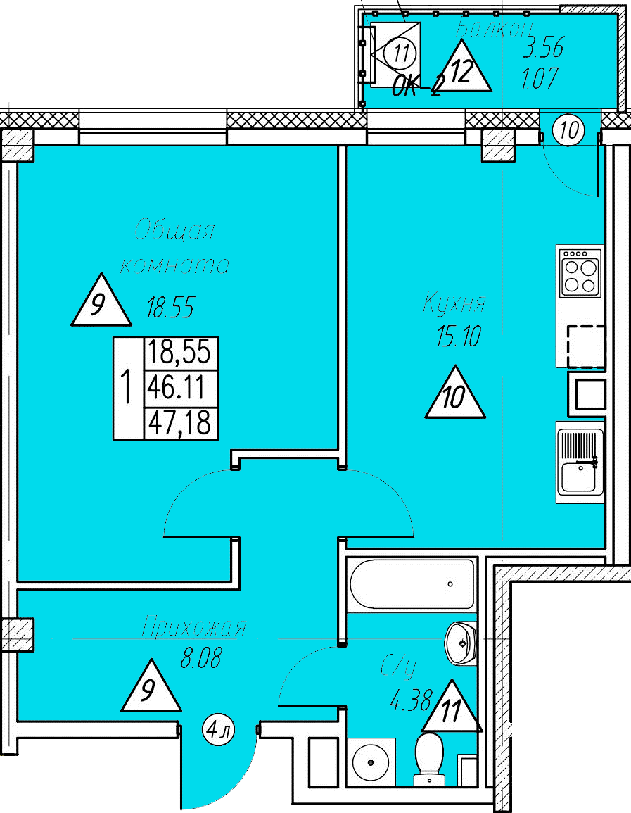 Квартира 90 2