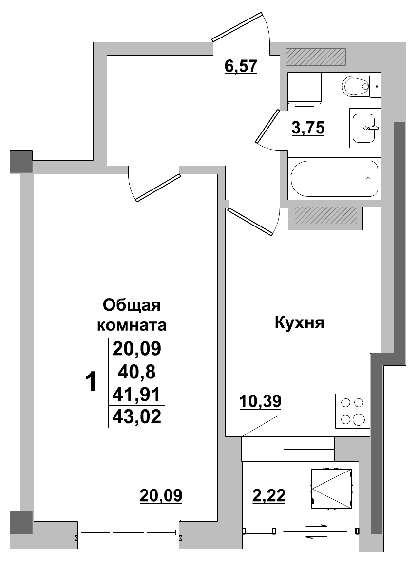 Квартира 106 1