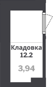  комн., 3.94 м²