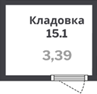  комн., 3.39 м²