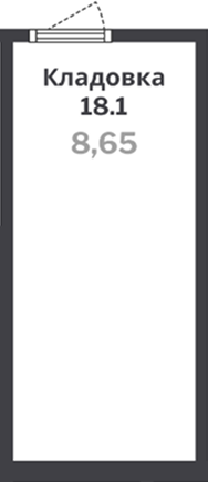  комн., 8.65 м²