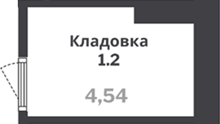  комн., 4.54 м²