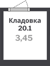  комн., 3.45 м²