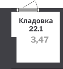  комн., 3.47 м²