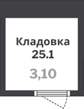  комн., 3.10 м²