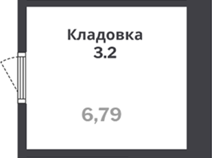  комн., 6.79 м²