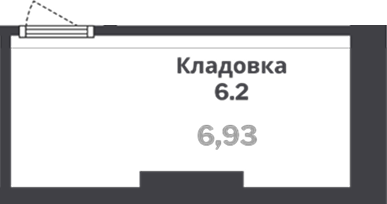  комн., 6.93 м²