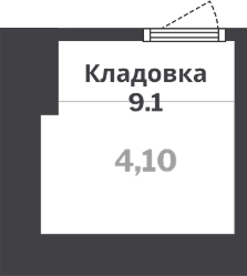  комн., 4.10 м²