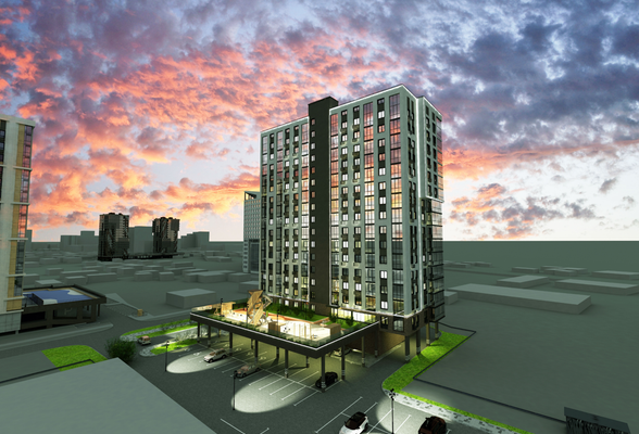 Многоквартирный жилой дом в квартале 65 г. Якутска (ул. Красильникова)