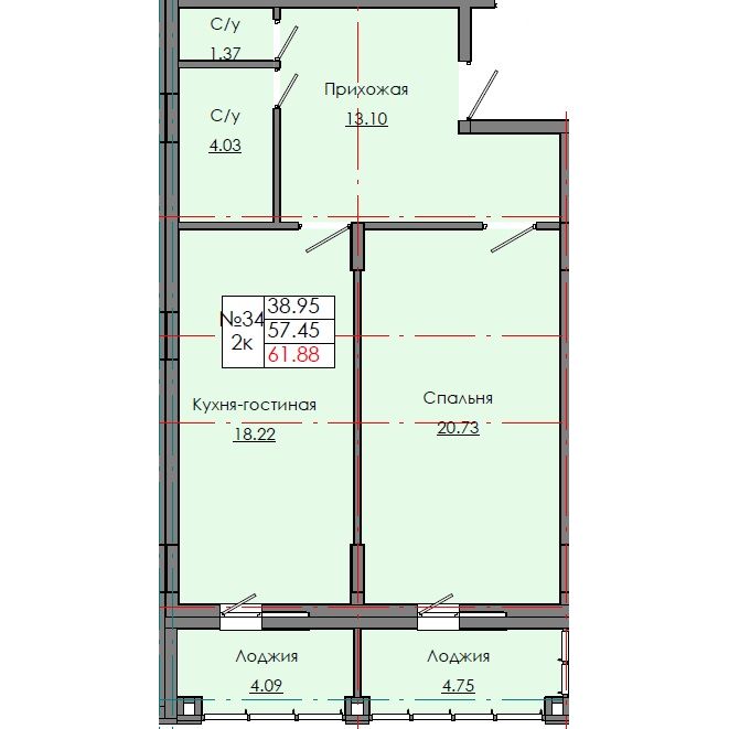 Квартира 34 3