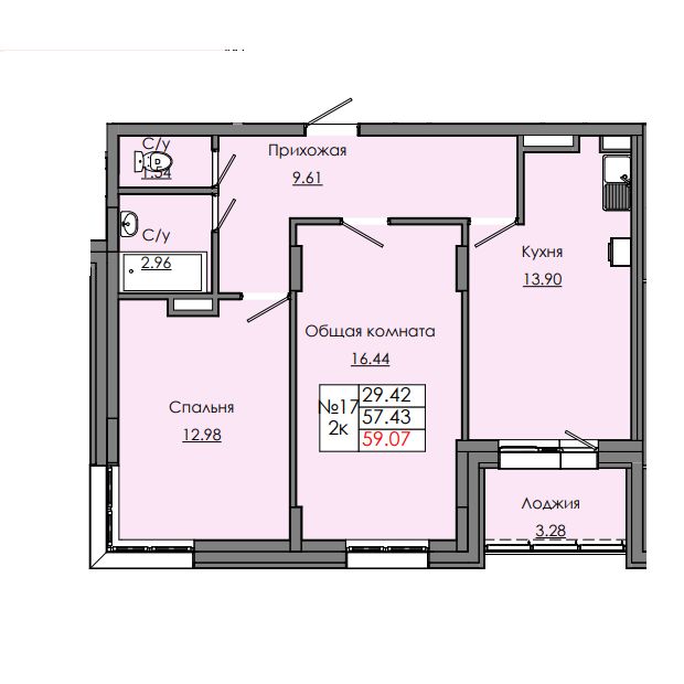 Квартира 17 18