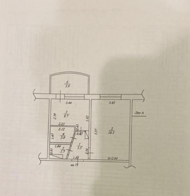 1 комн., 35 м², 112 серия, Сахацирк 6