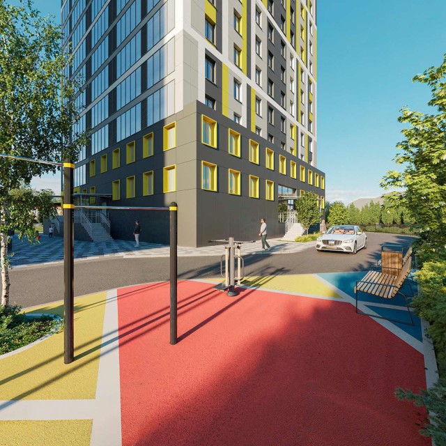 3 комн., 70 м², Монолитно-каркасный, Сайсары 6