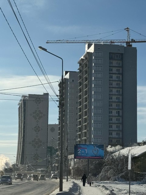 2 комн., 54 м², Монолитно-каркасный, ЯГСХА 2