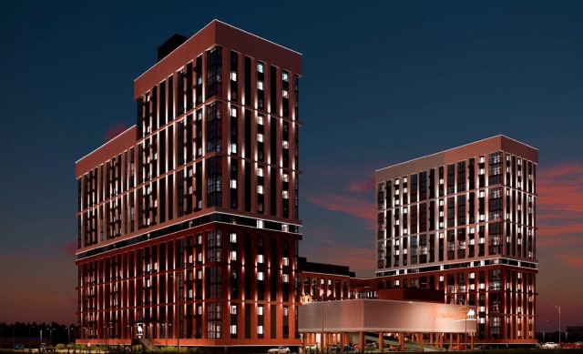 1 комн., 35 м², Инд. планировка