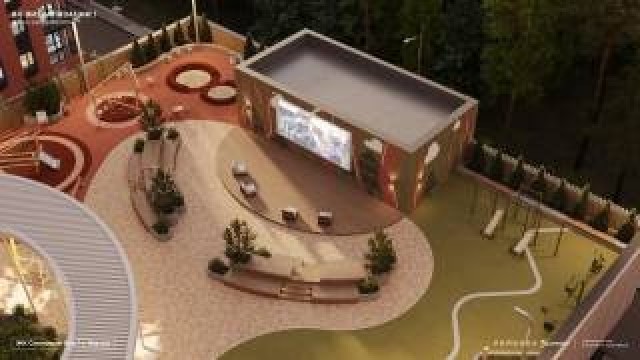 1 комн., 35 м², Инд. планировка 3