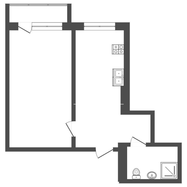 1 комн., 35 м², КПД, Авиапорт 4