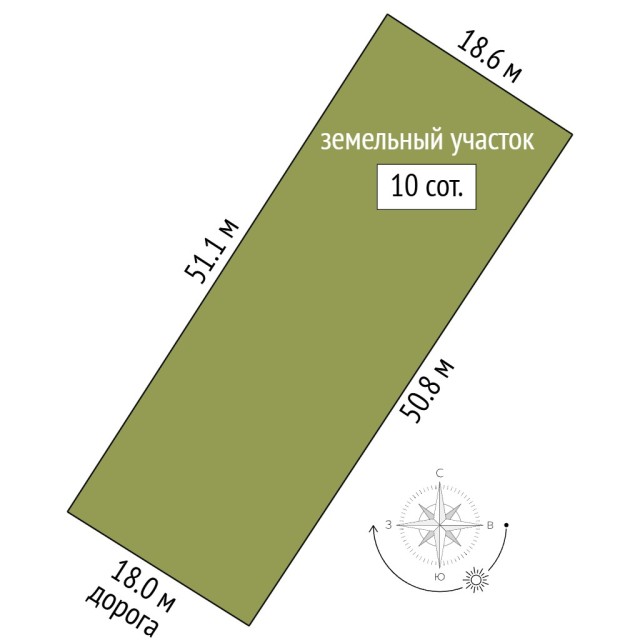 10000 м², земельные участки, продаю 4