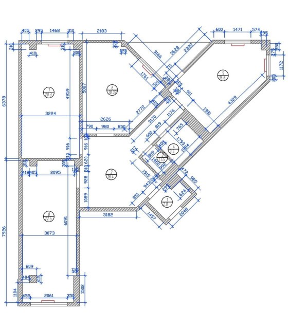 3 комн., 105 м², Монолитно-каркасный, Залог 14