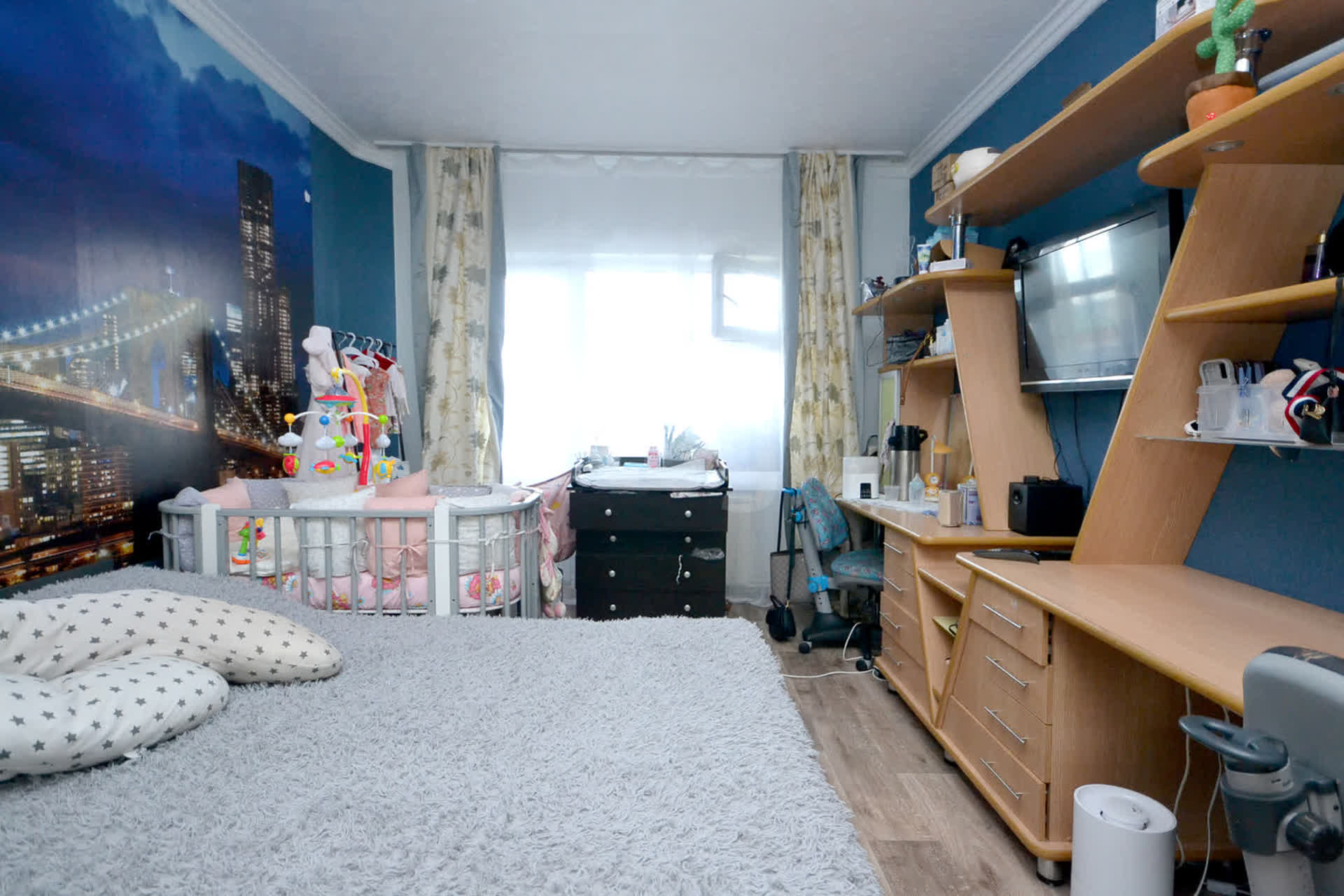 3 комн., 80 м², Инд. планировка 6