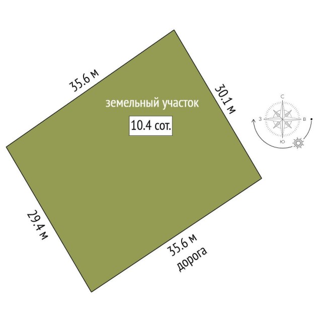 1000 м², земельные участки, продаю 6