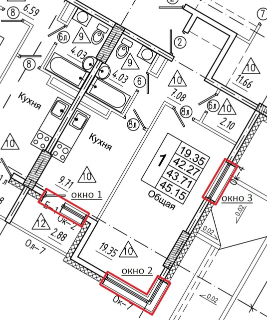 1 комн., Монолитно-каркасный, Сайсары 3