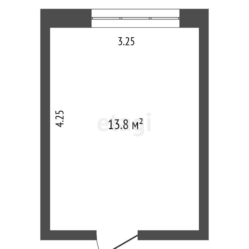 1 комн., 13 м², Блочный 6