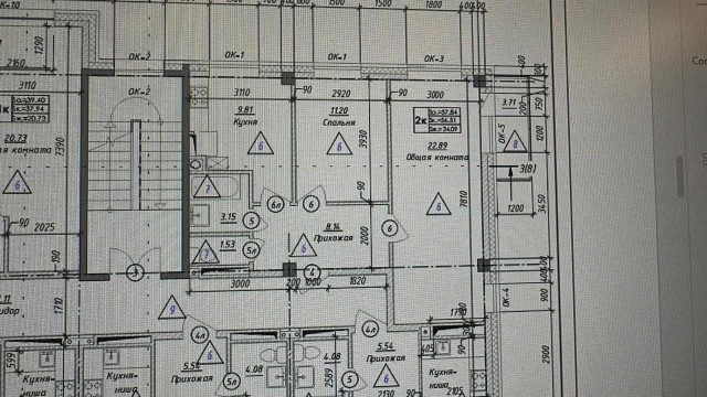 2 комн., 58 м², Блочный, Сергеляхское шоссе
