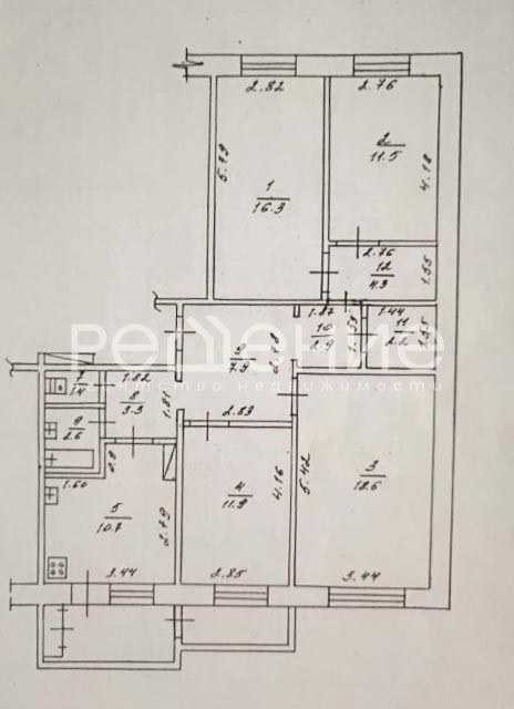 4 комн., 98 м², 112 серия, 202 мкрн. 2