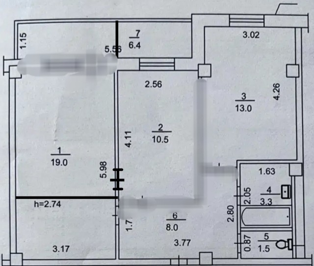 2 комн., 60 м², Монолитно-каркасный, Прометей, ЖК 10