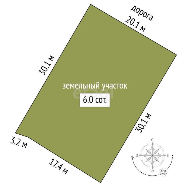 600 м², земельные участки, продаю 8