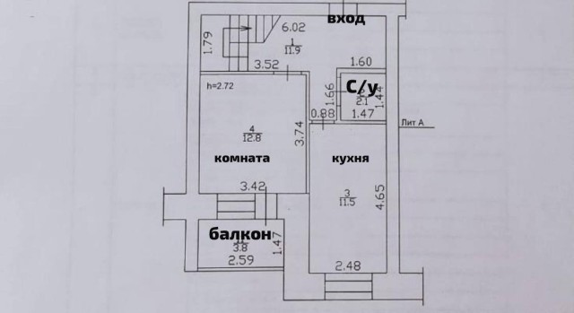 4 комн., 100 м², Инд. планировка, Вавилон 12