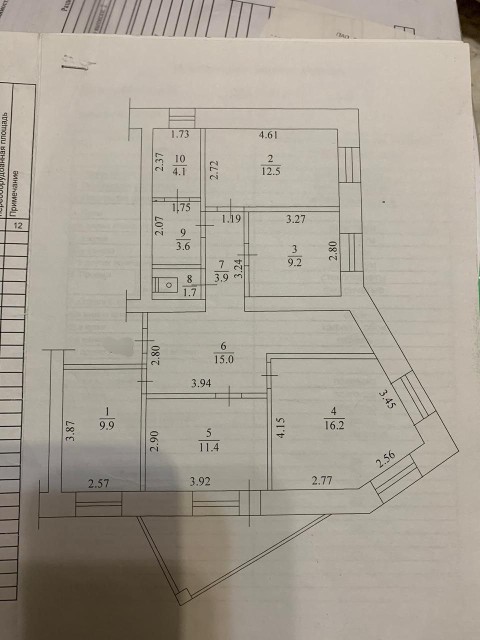 4 комн., 90 м², Инд. планировка, Центр - район пл. Дружбы 7