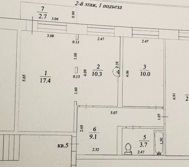 3 комн., 72 м², КПД, Старый город 10