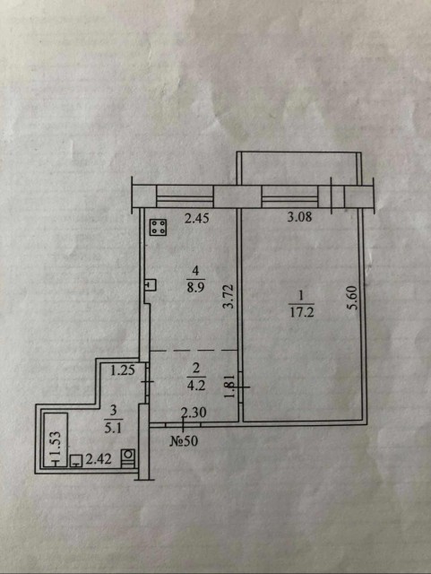 1 комн., 36 м², КПД, Центр - район пл. Дружбы 8