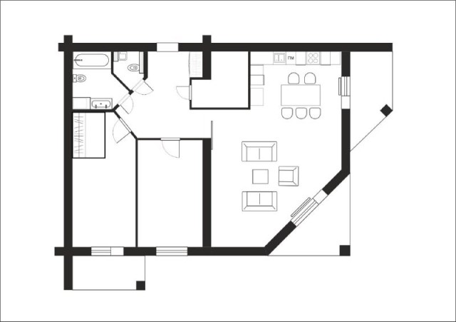 3 комн., 100 м², Блочный, 103 квартал (Ростелеком) 3
