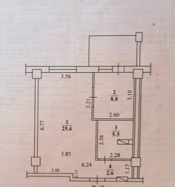 1 комн., Блочный, Студгородок 11