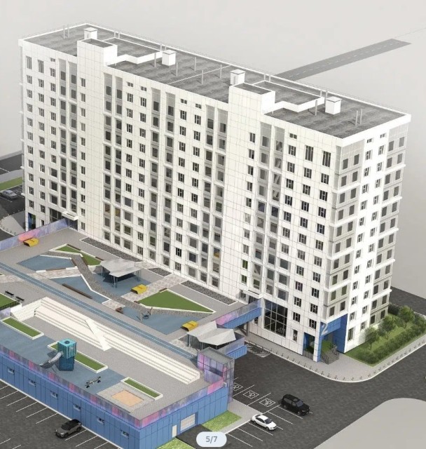 1 комн., Монолитно-каркасный, Автодорожная 6