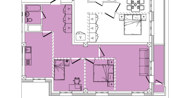 3 комн., Монолитно-каркасный 7