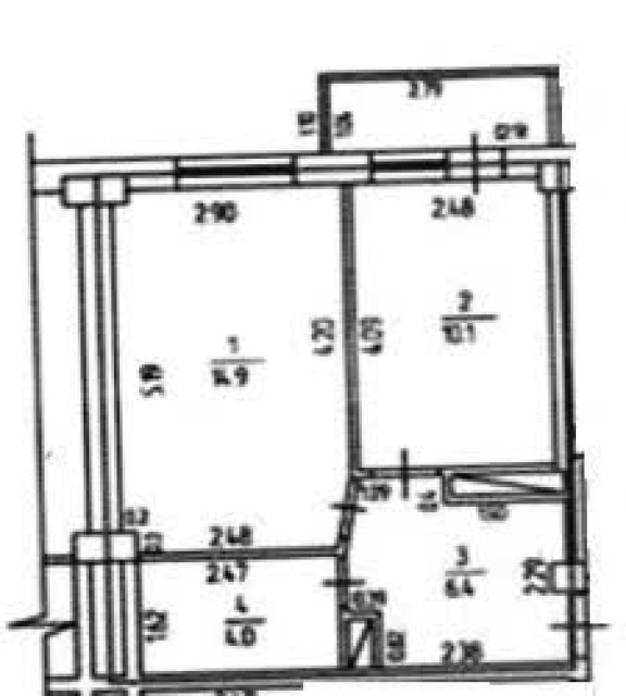 1 комн., 35 м², Монолитно-каркасный, Авиагруппа 10