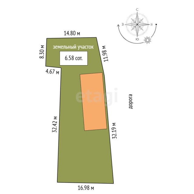 658 м², земельные участки, продаю 8