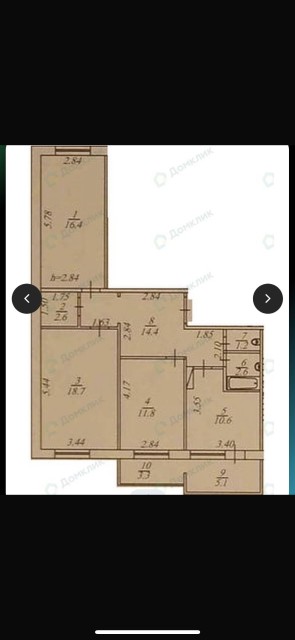 3 комн., 78 м², 112 серия, Сахацирк 13
