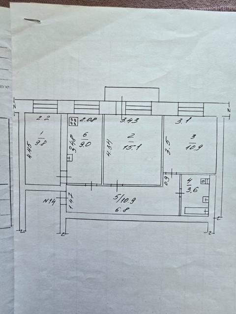 3 комн., 62 м², Блочный, Центр - район пл. Орджоникидзе 13