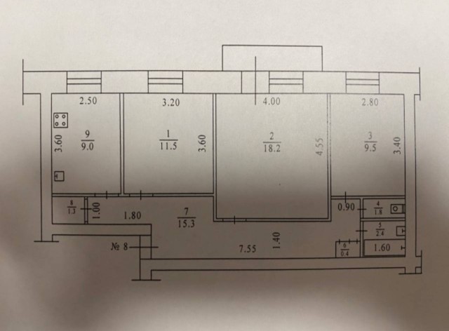 3 комн., 69 м², Другое, Центр - район пл. Ленина 8